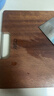 爱仕达（ASD）菜板进口乌檀木99%抗菌砧板整木加大加厚双面防霉面板40*28*2.5cm 实拍图