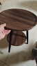 卓博茶几边桌小桌子客厅沙发边几双层圆桌茶桌置物架床头柜CJ09胡桃色 实拍图