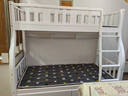皓娜实木儿童上下床上下铺两层高低子母床小户型加厚多功能双人子母床 单梯款+床垫+书架+双抽 上铺宽0.8米下铺宽1米 实拍图