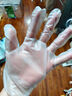 妙洁柔韧一次性手套 PE材质 100只装 27cm 食品级柔软服帖 强韧不易破 实拍图