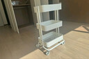 宜家（IKEA）拉斯克家居小推车三层置物架移动茶水桌客厅咖啡桌厨房储物收纳架 【升级款】白色大号 35*45*77cm 实拍图
