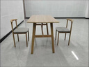 莱美汇餐桌小户型家用现代简约餐桌椅休闲快餐厅桌椅组合饭桌长方形桌子 原木色120*60 一桌四椅 实拍图