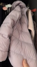 笛莎（DEESHA）童装女童2025秋冬短款三防轻薄羽绒服外套 雾紫 120 实拍图
