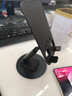 手机支架桌面IPAD平板支架可旋转适用于苹果17升降懒人直播拍视频追剧神器小巧便携支撑架可折叠 金属底座旋转折叠 黑色 实拍图