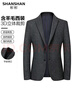 SHANSHAN杉杉西服男秋冬季厚款含羊毛商务休闲中青年男士西装外套职业正装 SSI233382729灰色 46 /170【建议110斤以下】 实拍图