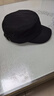歌希尼尔军帽男春秋帽子男士鸭舌帽平顶帽大头围秋冬休闲帽百搭防晒遮阳帽 黑色可调节 L 大码60cm 实拍图
