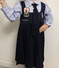 可英 GOWINBABY女童学院风连衣裙2025秋季朱迪兔子警官衣服儿童jk套装裙夏季裙子 蓝色秋季套装（加领带） 120 （适合身高110cm-120cm） 实拍图