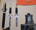 英雄（HERO）钢笔 新年礼物1520绒砂多彩铱金/特细/美工男女款节日礼物墨水礼盒套装黑色 实拍图
