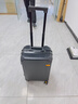双星（doublestar）行李箱拉杆箱男次日达可登机箱大容量学生铝框密码箱旅行箱皮箱子 尊贵黑【加厚铝框可坐可踩】 20英寸  小型可上飞机-加厚箱体 实拍图