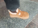 红蜻蜓毛毛鞋女冬款厚底加绒勃肯鞋雪地靴棉鞋WTC44660 驼色 36 实拍图