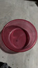 【京东物流】洗脸盆加大加厚家用大号洗菜盆洗衣盆内裤收纳盆子 紫红 中号26*10cm-加厚不怕摔 实拍图