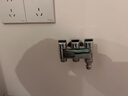 潜水艇（Submarine）一进三出角阀 厨房分水阀黄铜四通阀门 马桶喷水枪洗衣机水龙头京 三出阀(2个4分口+卡扣) 实拍图