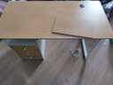木匠印记电脑桌办公桌椅一套台式生态实木板书桌家用写字台带主机位抽屉 【实惠板材款】新松木色100cm 【加固加厚】单桌 实拍图