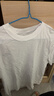 361°运动短袖男女同款夏季透气宽松棉印花t恤休闲圆领上衣 【推荐】本白9115D XL 实拍图