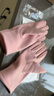 秋冬季手套女加绒加厚户外骑行电车开车防风防寒触屏冬天保暖手套 【女士三线】-粉色 均码 实拍图