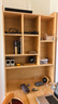 育松 实木书桌书柜组合一体转角电脑桌写字桌办公桌家用学习桌带书架 120*80左书架（包安装） 实拍图