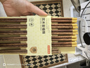 京东京造 筷子 家用食品接触级餐具鸡翅木【圆顶金福】10双成人+2双儿童筷 实拍图