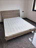 全友家居 现代简约原木风1.5米x2米双人板式大床卧室家用高脚床家具 实拍图