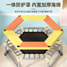 曼迪卡威蹦蹦床室内家用儿童1-3-10岁宝宝砰砰跳跳床小孩蹭蹭床玩具礼物 1.2米 橙色六角双层底座 加厚护网/吸盘静音防滑腿 实拍图