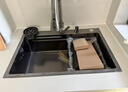 JOMOW5.0加厚厨房水槽大单槽304不锈钢洗菜盆一体盆压纹集渣盆 顶配75*45【5.0厚隔渣双重过滤】 实拍图