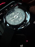冠琴（GUANQIN）手表男士机械表雕花系列全自动镂空夜光防水商务瑞士品质国潮腕表 网带全黑黑面【明星推荐】 实拍图
