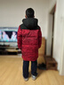 波司登25羽绒服儿童5A抗菌中长款加厚防寒新年红亲子连帽外套 实拍图