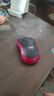 罗技（Logitech）M185鼠标 无线鼠标 办公鼠标 对称鼠标 黑色红边 带无线2.4G接收器 实拍图