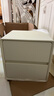 锦汐床头柜实木奶油风收纳柜卧室2025新款床边柜简约轻奢高级感置物柜 京仓-45CM-双抽 实拍图