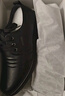红蜻蜓男鞋平底秋冬牛皮休闲鞋男圆头商务正装皮鞋男WTA306871黑色42 实拍图