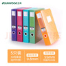 三木（SUNWOOD）5个装A4/35mm柏拉图系列彩色资料档案盒/文件盒/文件夹/收纳盒/分类凭证盒 5色混装 FBE4006 实拍图
