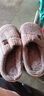 【福利价】小熊小兔棉拖秋冬季情侣保暖学生男拖鞋女居家棉拖鞋 小熊小兔棉拖-咖色 38-39 适合37-38 实拍图