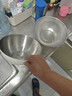 炊大皇炊大皇304不锈钢盆洗菜盆沥水篮打蛋和面盆子家用厨房新款盆筛套装25cm 实拍图