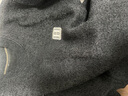 罗蒙一体绒高级感圆领毛衣男士装秋冬季款加绒加厚保暖打底针织衫衣服 黑色 L 实拍图