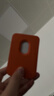 Smorss 适用苹果MagSafe磁吸卡包通用iPhone17-12系列手机背贴卡套公交地铁门禁购物卡袋手机壳卡包橙色 实拍图