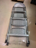 奥鹏 梯子家用四步折叠梯子加厚钢管铁梯宽踏板人字梯单侧工程梯 实拍图