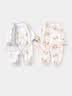 童泰婴儿连体衣春秋季纯棉宝宝衣服新生儿偏开哈衣爬服睡衣蓝色90cm 实拍图