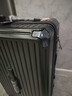 纯奢（CHEYSIR）五轮超大容量行李箱万向轮PC拉杆箱男女学生旅行箱密码箱包皮箱子 旗舰款-墨绿色·杯架+USB双充电口 26英寸 -抗菌内里【创新5轮-中途旅游/上学】 实拍图