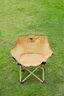 骆驼（CAMEL）户外儿童月亮椅凳折叠便携沙滩椅野餐钓鱼椅露营写生椅子 冬竹青 实拍图