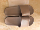 京东京造【抗菌皮纹拖】eva软弹家居防臭浴室新款拖鞋男士 灰褐色 42-43 实拍图