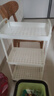 小推车置物架厨房落地卧室多层婴儿零食移动浴室卫生间收纳储物架 25CM宽【3层白】送挂钩+贴纸 实拍图
