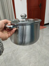 【加高】不锈钢汤锅加厚家用加高煲汤大容量煮粥炖锅 加高：加大【24cm】汤锅+玻璃盖 实拍图