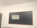 富鑫通树脂绿板教学黑板教室粉笔磁性白板木框多媒体一体机推拉智慧黑板升降式五线谱学校专用教学写字板 树脂黑板（木框） 100*200cm 实拍图