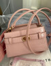 CHARLES&KEITH鳄鱼纹凯莉包手提斜挎婚包包女包生日礼物新年礼物CK2-50270880-1 粉红色Pink S 实拍图