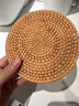 维艾（Newair）日式亚麻编织隔热垫防烫餐垫锅垫餐盘垫餐桌垫菜垫碗家用杯垫草编 手工藤编隔热垫（直径16cm） 实拍图