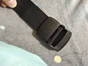 无铁尼龙腰带过安检无金属裤带户外平滑塑料扣帆布皮带牛仔工作 黑色【一条装】 实拍图