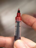 白雪（snowhite）【热门商品】PVR-155直液式走珠笔中性笔红笔子弹型学生教师批改办公签字笔0.5mm红色12支/盒 实拍图