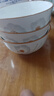 陶瓷碗家用喜庆乔迁新居碗碟餐具套装岁月静好饭碗 岁月静好3碗 实拍图