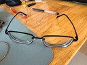 京东京造 近视眼镜框专业配镜防蓝光镜片 男女商务超轻钛 黑 平光 实拍图