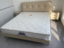 全友家居 头层牛皮床奶油风床头软包靠背卧室家用1.8米双人床政府补贴 实拍图