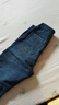 黛姿茹窄版加绒牛仔阔腿裤女秋冬2025新款女士高腰小个子九分牛仔裤子 复古蓝色长裤/加绒款 加绒 XL (29) 【115-125斤】 实拍图